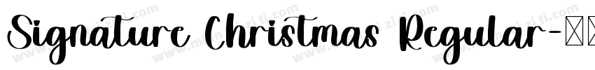 Signature Christmas Regular字体转换